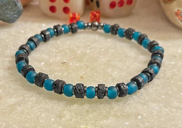 Blue Glass and Lava