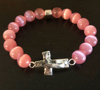Pink Cat’s Eye Cross